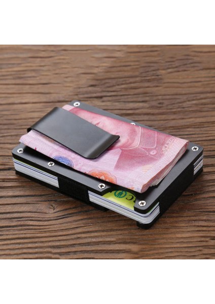 Microgood Rfıd Engelleme Paslanmaz Çelik Para Klipsi Kredi Kartı Tutucu Elastik Bant Cüzdan (Yurt Dışından) indirimleri