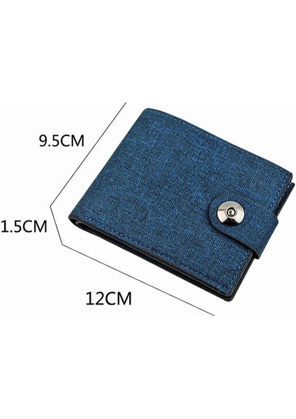 Cüzdan Erkek Moda Kanvas Katlama Kısa Çanta Eğlence Taşınabilir Para Para Klip Kart Sahibinin Lüks Cüzdan Fotoğraf Çantası Erkekler Için (Yurt Dışından) modelleri