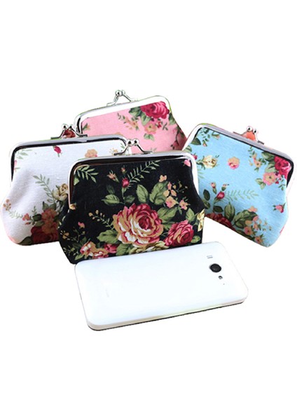 Cep Cüzdanı Gül Hafif Kanvas Parti Için Küçük Kompakt Cep Çantası (Yurt Dışından) indirimleri