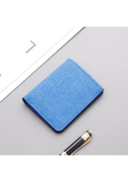 Tuval Erkek Cüzdanı Siyah/mavi/gri Kartvizitlik Cüzdan Kılıfı Erkek Kısa Çanta 2022 Moda Para Kartı Çantası (Yurt Dışından) indirimleri