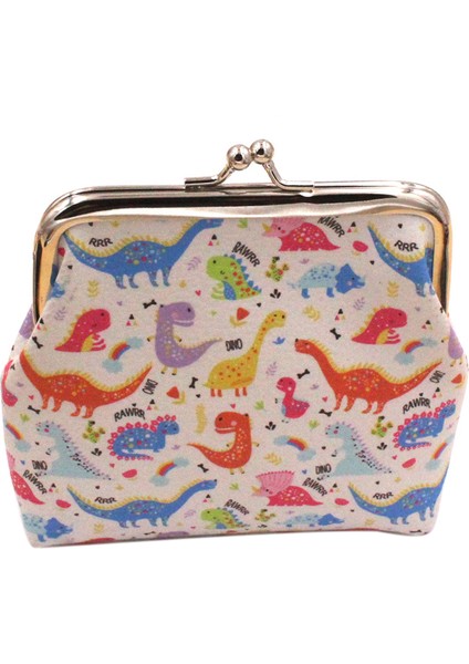 Kadınlar Sevimli Dinozor Suni Deri Öpücük Kilit Mini Cüzdan Debriyaj Nakit Para Çanta (Yurt Dışından) indirimleri