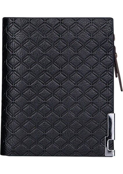 Erkek Cüzdan Çoklu Kart Cüzdan Iş Kısa Ekose Bozuk Para Cüzdanı Fermuar Toka Cüzdan Çok Fonksiyonlu Cüzdan (Yurt Dışından) indirimleri