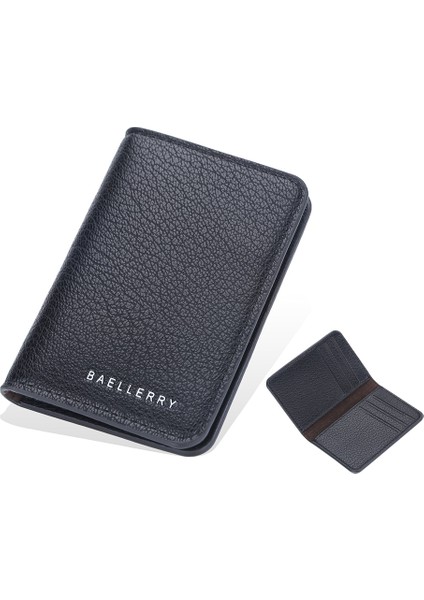 Baellerry Erkek Cüzdan Yeni Kısa Ince Kart Sahibinin Adı Kazınmış Basit Mini Lüks Erkek Cüzdan Marka Küçük Erkek Çantalar Cartera (Yurt Dışından) indirimleri