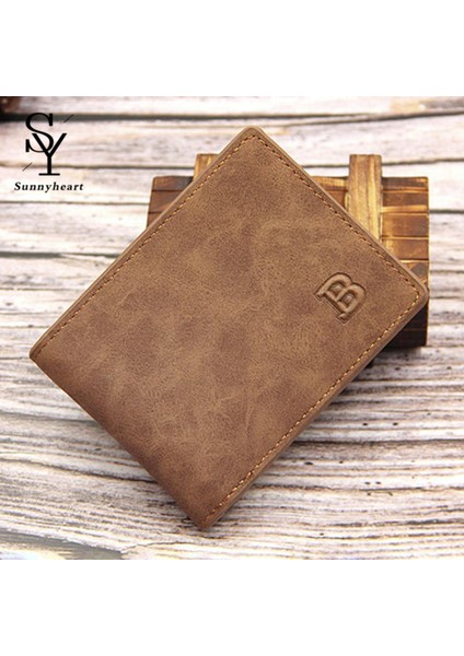 Sunnyheart Erkek Cüzdan Buzlu Minimalist Iş Erkek Ikiye Katlanmış Ince Cüzdan (Yurt Dışından) indirimleri