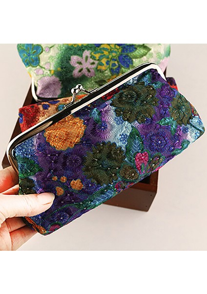 Cüzdan Nakış Çile Kapatma Çiçek Pamuk Nakış Çile Kese Cüzdan Parti Için (Yurt Dışından) fiyatları