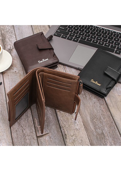 Yeni Erkek Kısa Cüzdan Kore Versiyonu Çoklu Kart Fermuarlı Cüzdan (Yurt Dışından) fiyatları