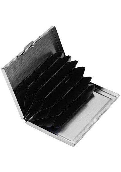 Microgood Paslanmaz Çelik Metal Iş Kimliği Kredi Kartı Tutucu Cüzdan Cep Kutusu Kasa (Yurt Dışından)