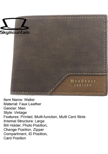 Skymountain Kredi Kartı Cüzdanı Buzlu Mat Erkek Cüzdan Bozuk Para Cüzdanı (Yurt Dışından) modelleri