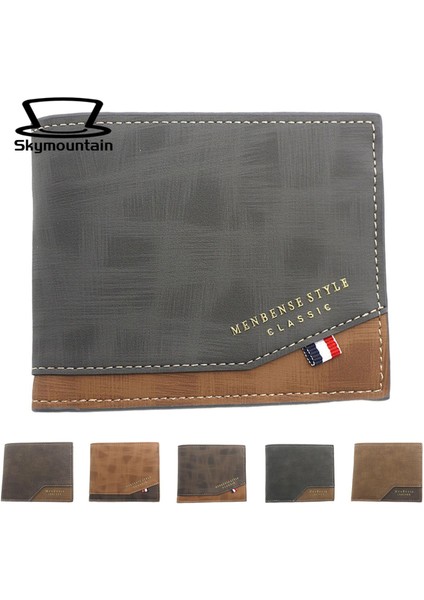 Skymountain Kredi Kartı Cüzdanı Buzlu Mat Erkek Cüzdan Bozuk Para Cüzdanı (Yurt Dışından) indirimleri
