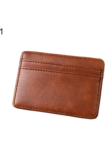 Erkekler Vintage Suni Deri Para Klip Kart Sahibinin Cep Ince Bifold Sihirli Cüzdan (Yurt Dışından) fiyatları