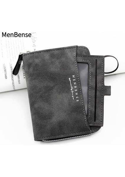 Kore Tarzı Buzlu Rahat Erkek Kısa Cüzdan Kart Sahibinin Para Cebi Büyük Kapasiteli Dikey Erkek Cüzdan (Yurt Dışından)