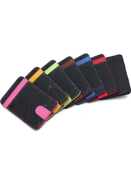 Moda Erkek Ince Sihirli Cüzdan Erkek Ultra Ince Kısa Para Nakit Banka Kartı Tutucu Çanta Kadınlar Için Otobüs Kımlık Kartı Durumda (Yurt Dışından)