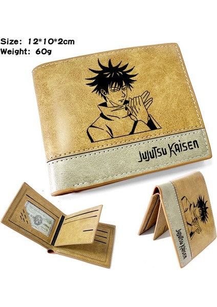 Japon Anime Karikatür Cüzdan Jujutsu Kaisen Cüzdan Kart Tutuculu Kısa Çanta (Yurt Dışından) modelleri