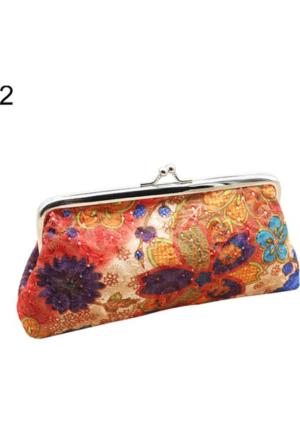 Microgood Retro Kadın Çiçek Nakit Değişim Bozuk Para Cüzdanı Cüzdan Debriyaj Çanta Kart Anahtarlık (Yurt Dışından) fiyatları