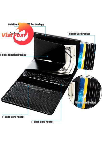 Vist Fox Erkek Kart Sahibi Çok Katmanlı Hırsızlığa Karşı Çanta Kart Sahibi Kılıfı (Yurt Dışından) indirimleri