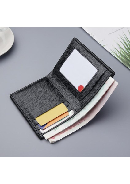 Cüzdan Ince Kart Sahibinin Erkek Cüzdanı Küçük Para Çantaları Cüzdanlar Kısa Dikey Ultra-Ince Cüzdan Banka Kartı Paketi Çanta Cüzdan (Yurt Dışından)