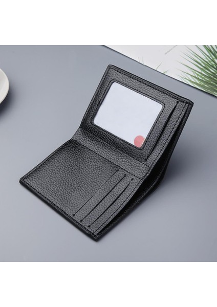 Cüzdan Ince Kart Sahibinin Erkek Cüzdanı Küçük Para Çantaları Cüzdanlar Kısa Dikey Ultra-Ince Cüzdan Banka Kartı Paketi Çanta Cüzdan (Yurt Dışından) modelleri