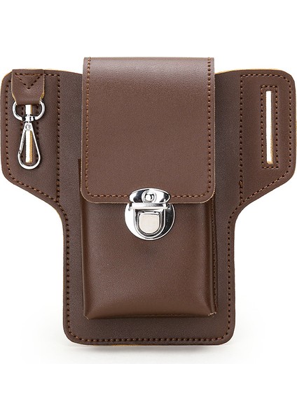 Erkek Deri Bel Çantası Büyük Kapasiteli Kemer Çantası Omuz Çantaları Crossbody Çanta Kılıfı Cüzdan (Yurt Dışından) fırsatları