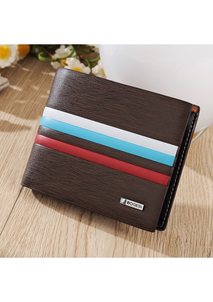 Sınır Ötesi Cüzdan Erkek Kısa Moda Cüzdan Kartlıklı Cüzdan Tek Parça Dropshipping Erkek Cüzdan Kısa (Yurt Dışından)