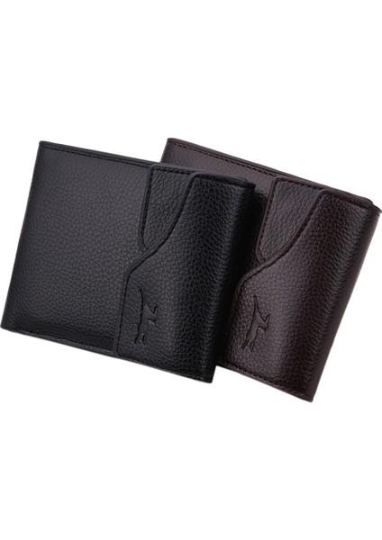 Yfashion Erkek Erkek Ehliyet Çantası Dayanıklı Pu Deri Cüzdan Çanta Noel Doğum Günü Için Ift (Yurt Dışından)