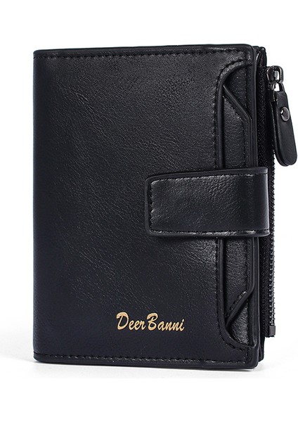 Yeni Erkek Kısa Cüzdan Kore Versiyonu Çoklu Kart Fermuarlı Cüzdan (Yurt Dışından) indirimleri