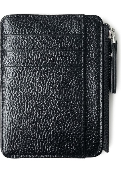 Erkek Cüzdan Düz Renk Dokulu Pu Fermuar Kart Tutucu Mini Bozuk Para Cüzdanı Yeni (Yurt Dışından) indirimleri