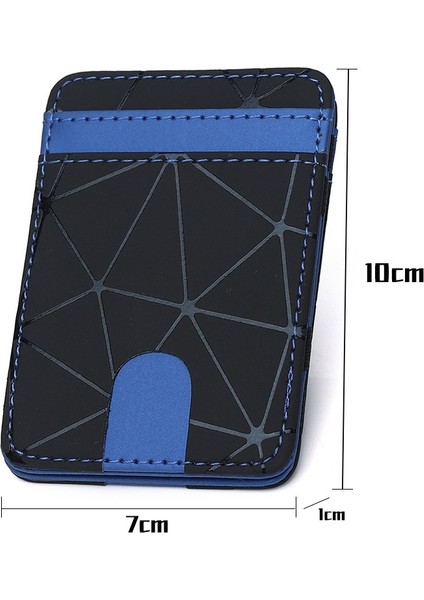 Moda Erkek Ince Sihirli Cüzdan Erkek Ultra Ince Kısa Para Nakit Banka Kartı Tutucu Çanta Kadınlar Için Otobüs Kımlık Kartı Durumda (Yurt Dışından) fırsatları