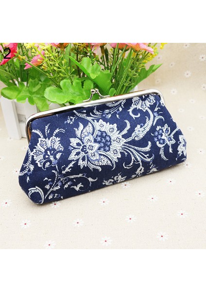 Microgood Kadın Dikdörtgen Kanvas Agrafe Çanta Cüzdan Kart Tutucu Para Debriyaj Çanta (Yurt Dışından) fiyatları