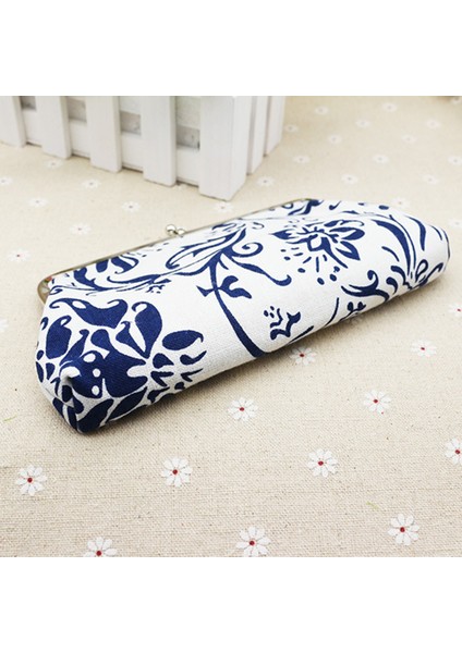 Microgood Kadın Dikdörtgen Kanvas Agrafe Çanta Cüzdan Kart Tutucu Para Debriyaj Çanta (Yurt Dışından) modelleri