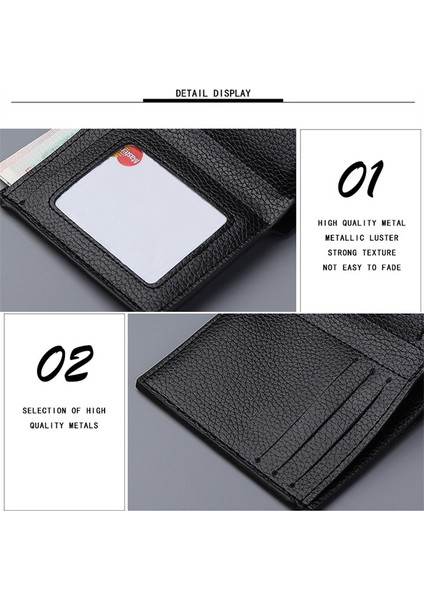 Erkek Kısa Dikey Cüzdan Banka Kartı Paketi Çanta Kimlik Kartı Çanta Tutucu Çantalar (Yurt Dışından) fırsatları