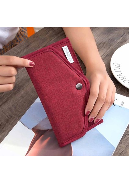Moda Çok Fonksiyonlu Seyahat Organizatör S Kadın Erkek Taşınabilir Kapakları Kredi Kartı Çanta Kolu Ince Bayanlar Cüzdan (Yurt Dışından) fırsatları