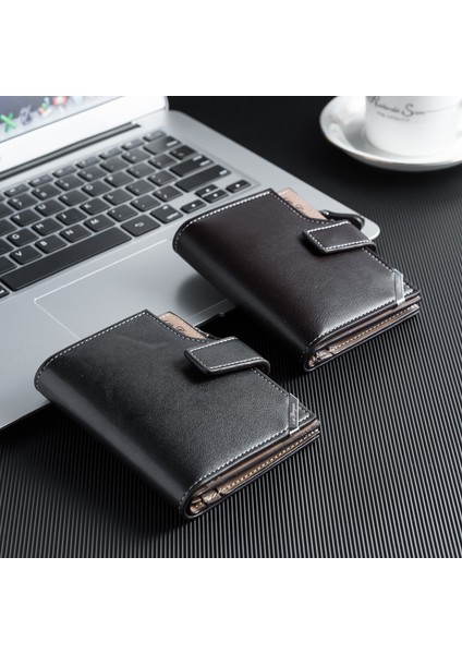2020 Yeni Erkek Cüzdan Kore Versiyonu Rahat Kısa Dikey Çok Fonksiyonlu Kart Tutucu Fermuar Toka Üç Katlı Cüzdan (Yurt Dışından) fiyatları