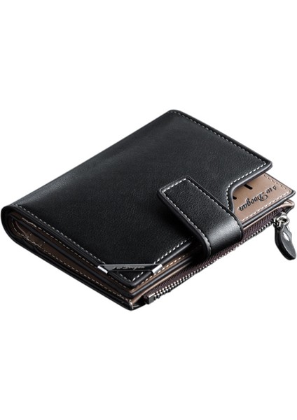 2020 Yeni Erkek Cüzdan Kore Versiyonu Rahat Kısa Dikey Çok Fonksiyonlu Kart Tutucu Fermuar Toka Üç Katlı Cüzdan (Yurt Dışından) indirimleri