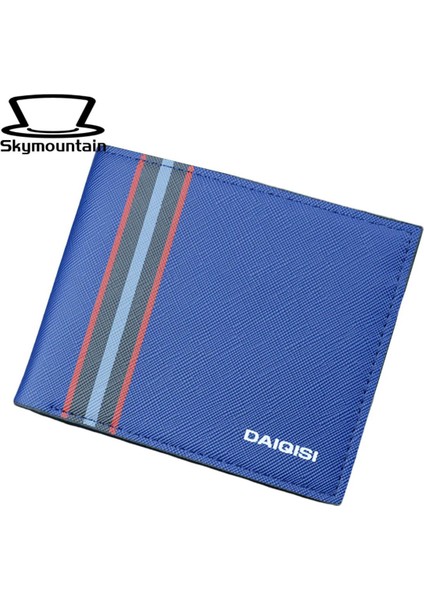 Skymountain Erkek Cüzdan Çok Yuvalı Aşınmaya Dirençli Iki Katlı Erkek Minimalist Cüzdan (Yurt Dışından)