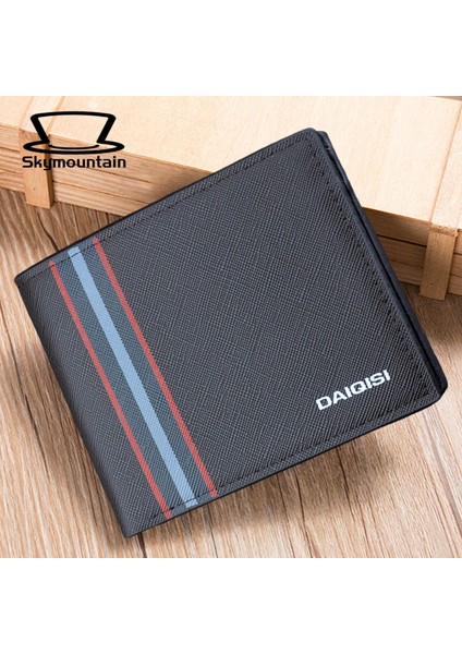 Skymountain Erkek Cüzdan Çok Yuvalı Aşınmaya Dirençli Iki Katlı Erkek Minimalist Cüzdan (Yurt Dışından) indirimleri