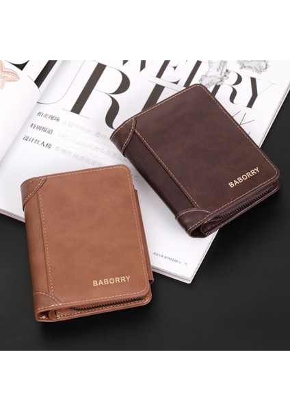 Bozuk Para Cüzdanı Erkek Cüzdan Erkek Kısa Cüzdan Kore Versiyonu Fermuarlı Pu Cüzdan Bozuk Para Cüzdanı (Yurt Dışından) fırsatları