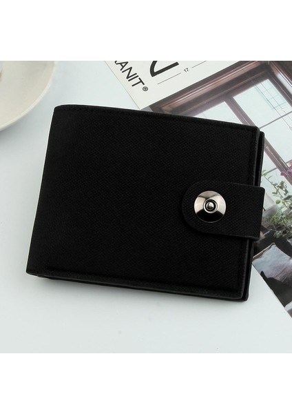 Erkekler Kanvas Rahat Iş Cüzdan Kart Yuvaları ile Ekstra Kapasiteli Kumaş Desen Ultra Güçlü Dikiş Kısa Cüzdan Mükemmel Hediye (Yurt Dışından) modelleri