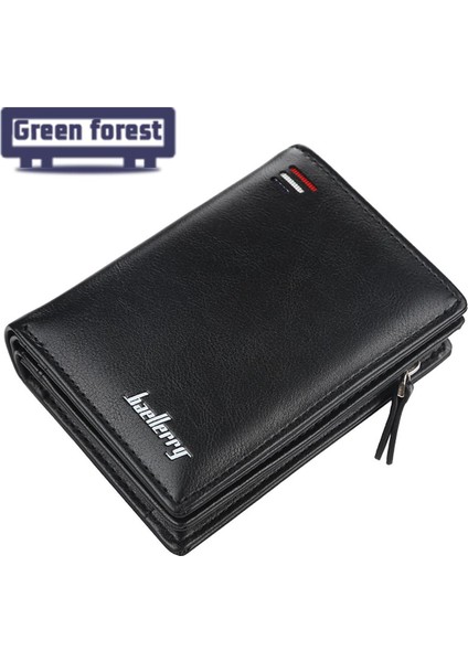 Yeşil Orman Kredi Kartı Cüzdanı Birçok Kart Yuvası Vintage Kare El Çantası (Yurt Dışından)