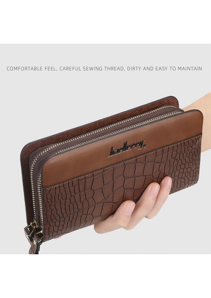 Erkek Çanta Cüzdanı 2 Katlı Dokulu Pu Çanta Gençler Yetişkinler Için Çoklu Kart Yuvaları Tasarımı (Yurt Dışından)