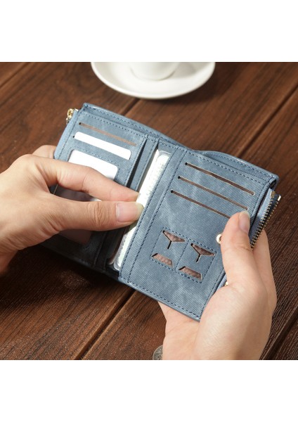 Hengsheng Yeni Erkek Cüzdan Kısa Moda Çok Fonksiyonlu Cüzdan Çift Fermuarlı Kart Tutucu Fabrika Doğrudan Tedarik (Yurt Dışından) fırsatları