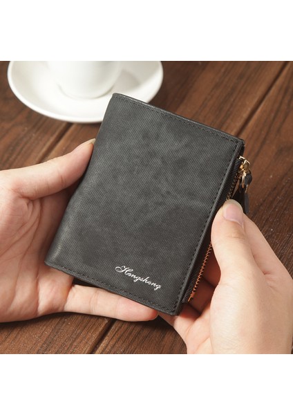 Hengsheng Yeni Erkek Cüzdan Kısa Moda Çok Fonksiyonlu Cüzdan Çift Fermuarlı Kart Tutucu Fabrika Doğrudan Tedarik (Yurt Dışından) indirimleri