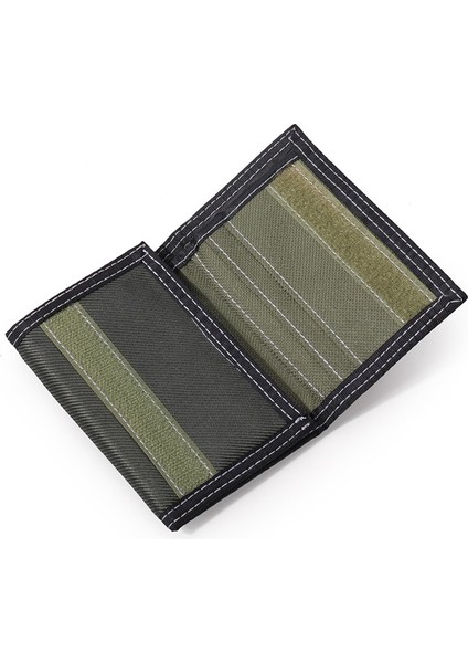 Gençler Tuval Kısa Cüzdan Para Cepli Velcro Kımlık Kredi Kartı Tutucu Erkek Öğrenci Fermuar Üç Katlı Çanta Carteira Erkekler Için (Yurt Dışından) fırsatları