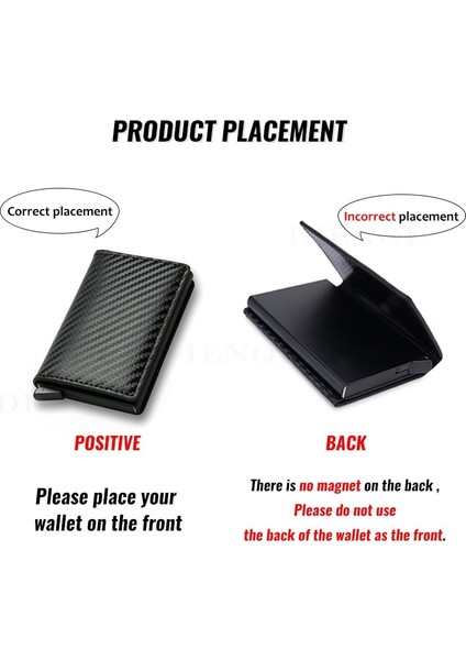 2022 Yeni Erkek ve Kadın Cüzdan Rfıd Alüminyum Kutu Kasa Kartvizit Sahibi Mini Kart Cüzdan Akıllı Cüzdan Kimlik Kartı Tutucu (Yurt Dışından) fırsatları