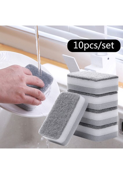 10 Adet Ev Mutfak Bulaşık Yıkama Süngeri Temizleme Pedi Sünger Bez Ovma Pedi (Yurt Dışından) modelleri