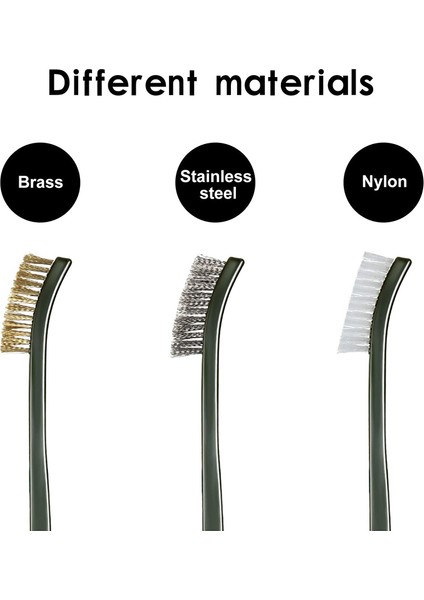 Adet Mini Tel Fırça Seti Çizik Tel Kıllar Fırça Seti Naylon Pirinç Fırça Detaylandırma Temizleme Kaynak Cürufu ve Pas (Yurt Dışından) indirimleri
