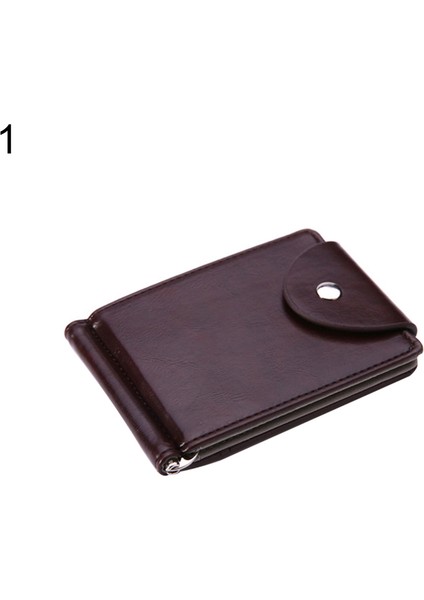 Microgood Erkekler Ince Bifold Suni Deri Para Klip Kredi Kartı Tutucu Çıtçıtlı Cüzdan (Yurt Dışından) fiyatları