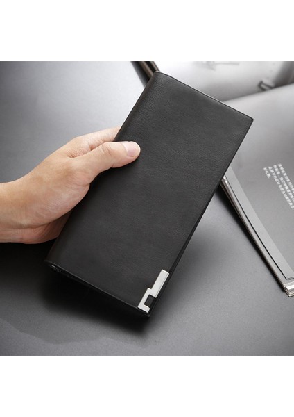 Erkek Uzun Cüzdan Kore Versiyonu Moda Rahat Demir Cüzdan Öğrenci Gençlik Çoklu Kart Cep Telefonu Çantası Nokta (Yurt Dışından)