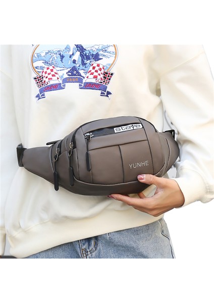 Su Geçirmez Oxford Kumaş Çok Fonksiyonlu Kemer Çantası Mektup Baskılı Çapraz Vücut Göğüs Cebi Fermuar Kapatma Bozuk Para Cüzdanı 5 Türleri Erkekler (Yurt Dışından) fiyatları