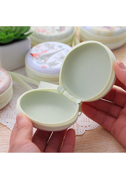 Taşınabilir Güzel Yuvarlak Cüzdan Karikatür Eyfel Kulesi Kulaklık Anahtar Tutucu Kılıf Çanta (Yurt Dışından) fırsatları