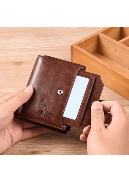 Erkek Çanta Düz Renk Su Geçirmez Cüzdan Kredi Kartı Cüzdanı (Yurt Dışından) indirimleri
